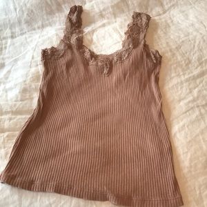 J Crew lace camisole size M, dusty rose color